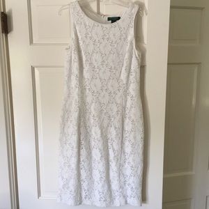 Lauren Ralph Lauren lace sleeveless sheath dress